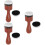 3Conjuntos Pincéis De Blending De Com Espuma Marrom Para Artes 8