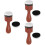 3Conjuntos Pincéis De Blending De Com Espuma Marrom Para Artes 7