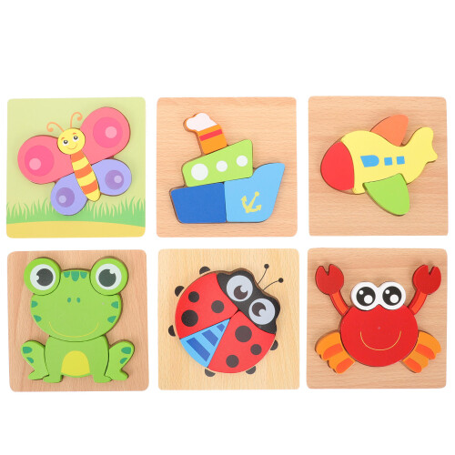 6 Unidades -Cabeça Infantil Tabuleiro Cognitivo