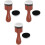3Conjuntos Pincéis De Blending De Com Espuma Marrom Para Artes 4