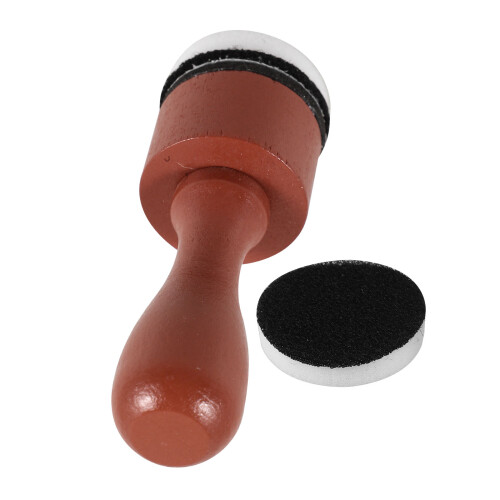 3Conjuntos Pincéis De Blending De Com Espuma Marrom Para Artes 1