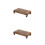2 Pezzi Rettangolare In Legno Cinese Per Vaso Bonsai 8
