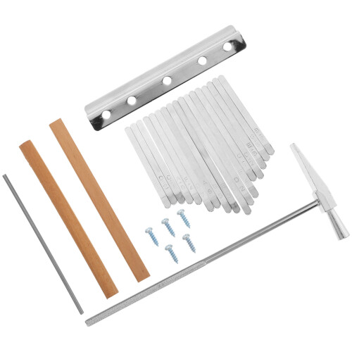 2Conjuntos Ferramentas Kalimba Tuning Kit Durável Aço E