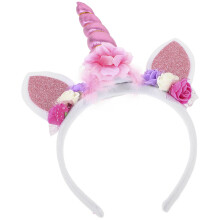 2Pz Fasce Unicorno Rosa Decorazione Elegante Per Feste