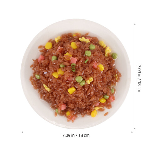 Alimento Artificial Simulado Arroz Falso Para Decoração 2