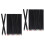 24Pz Set in Legno Nero Per E Schizzi 6