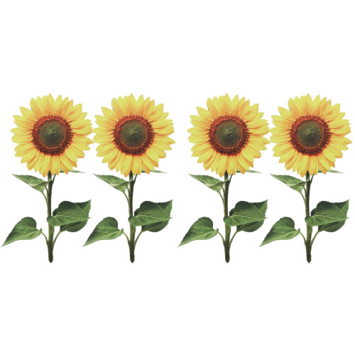 4 Pezzi Acrilico Girasole Decorazione Giardino 2