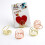20Pz Clip Memo Oro Con Base A Spirale E Cuore Fermacarte Per Eventi 5