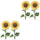 4 Pezzi Acrilico Girasole Decorazione Giardino 4