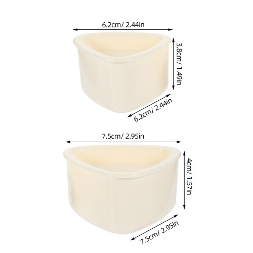 2Pz Triangolari Onigiri in PP Beige Per Sushi Da Te 2