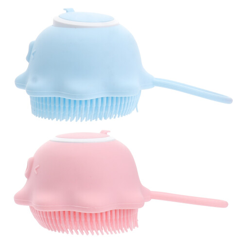 2Pz Spazzole Per Bagno in Silicone Comfort E 2