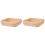 2Pz Ciotole Quadrate in Legno, Per , Frutta E Snack 3