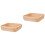 2Pz Ciotole Quadrate in Legno, Per , Frutta E Snack 5