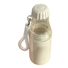 Tragbare Wasserflasche mit Seil, 500 ml, auslaufsicher, beige