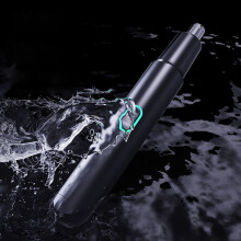 Tondeuse à nez rechargeable compacte étanche pour hommes et femmes, noire