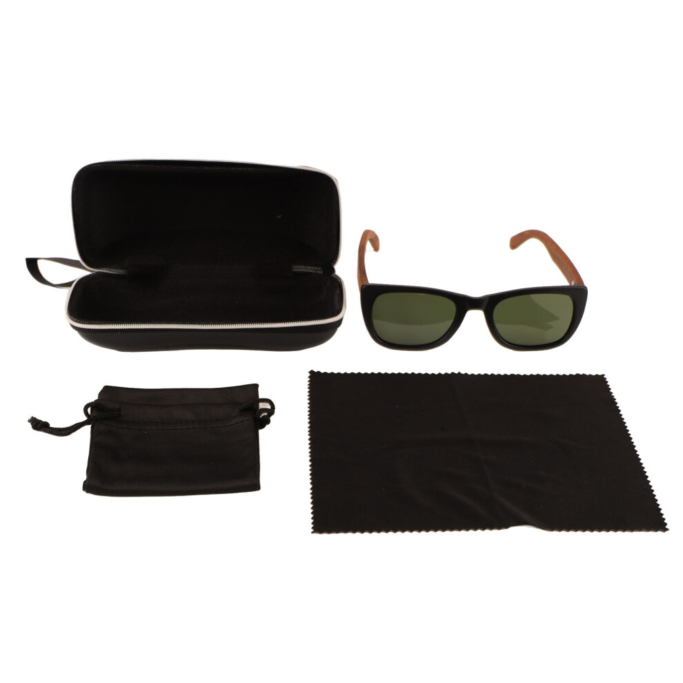 Black Premium Sunglasses Case With Zipper Closure, Hard Surface Waterproof Eva Design Lightweight Anti Shock Eyewear Protector For Men Women Children (