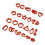 24pcs Polymer Clay Earring Cutters, Food Safe, Multi-Use, Red 5