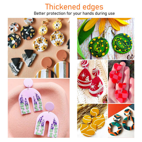 24pcs Polymer Clay Earring Cutters, Food Safe, Multi-Use, Red 2