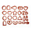 24pcs Polymer Clay Earring Cutters, Food Safe, Multi-Use, Red 8
