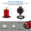 Quick Charge 3.0 USB Charger Socket, 12V/24V Dual USB Car Power Outlet Waterproof Cigarette Lighter with LED Voltmeter 4