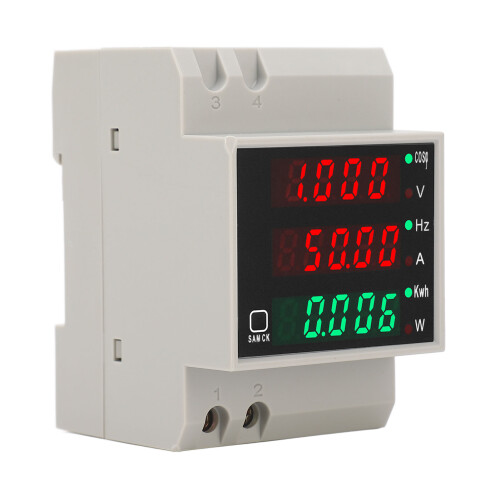 Digital Power Meter SDM006, 80-300V 0-100A Energy/Voltage/Current Tester 2