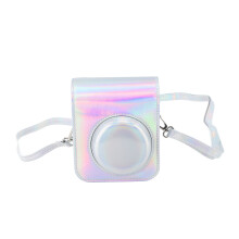 Beskyttende kameraetui til Instax Mini12, spesialdesignet etui i PU-skinn med justerbar skulderrem, mykt mikrofiberinnside