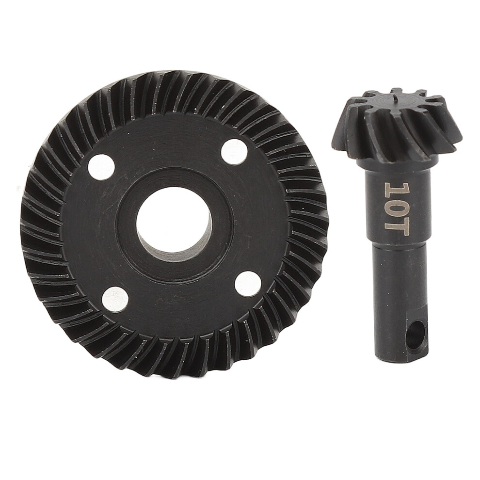 Gear Set For 1/10 Scale Vehicles, Ring Gear And Pinion Gear Steel Helical Spiral Differential Assembly, High Strength Wear Resistant Helical Gear Desi 9463374076193