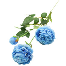 Roses artificielles réalistes, fleurs en tissu et en plastique pour la décoration intérieure, la Journée de la femme et les cadeaux de mariage.