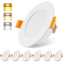 Illuminazione a LED da incasso sostenibile, corpo in alluminio aeronautico con dimmerazione fluida, apparecchi di illuminazione a risparmio