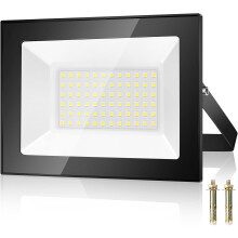 Projecteur LED extérieur ultra-lumineux, éclairage de sécurité écoénergétique de 50 W, longue durée de vie et dissipation thermique