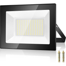 Projecteur de chantier extérieur à économie d'énergie, boîtier en aluminium moulé sous pression, verre trempé à haute transmittance, LED