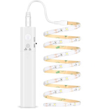 Flexibele LED-strip met oplaadbare bewegingssensor, superheldere LED voor binnenhuisdecoratie in de slaapkamer, multifunctionele bewegingssensor.
