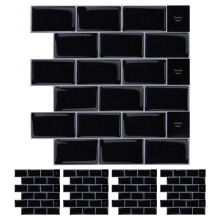 12"X12" Peel And Stick Backsplash For Kitchen, Long-Lasting Grey Backsplash Tiles With Beautiful Patterns, Easy Installation For Smooth Or Rough