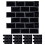 Πλακάκια Backsplash 12"X12" για κουζίνα, μακράς διαρκείας γκρι πλακάκια Backsplash με όμορφα 1