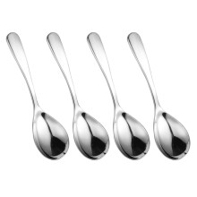 4Pcs Stainsless Steels Large Soup Spoons Food Serving-large