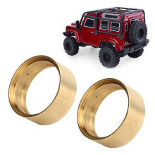 RC Beadlock Felgenringe 2 Stück 1,9 Zoll für Axial SCX10 II 90046 Crawler - Gold