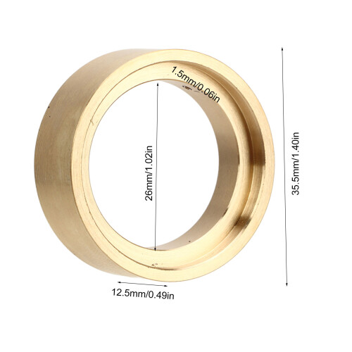 2pcs Brass Beadlock Ring for 1/18 RC Car 35.5mm Outer Diameter 1