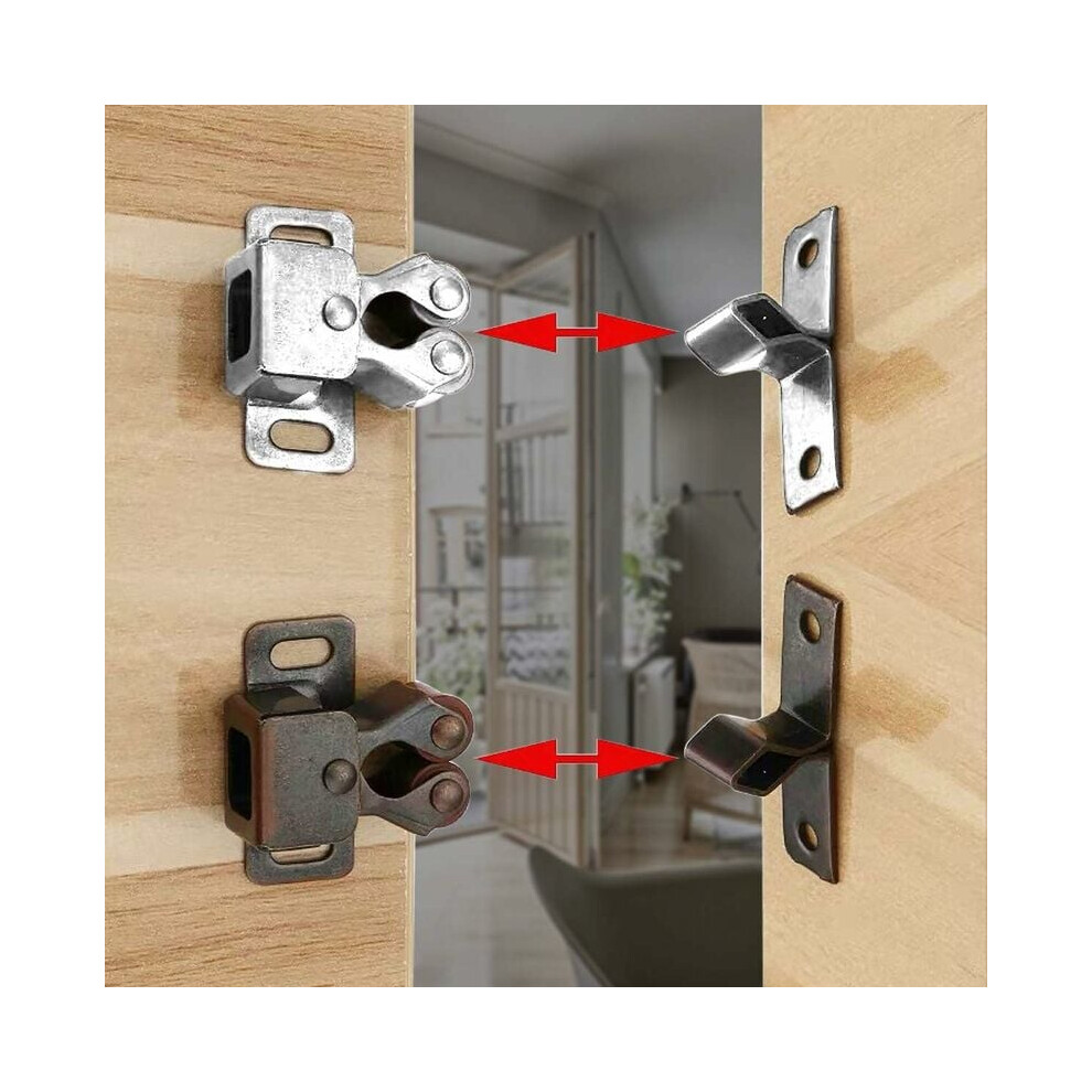 Cabinet Security Solution, Double Roller Catch For Smooth Operation And Protection, Reliable And Durable Antique Copper Latches, Perfect For Any 9169997064868