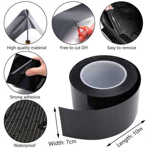 Innovative 5D Carbon Fiber Wrap, A Waterproof And Stretchable Solution For A Sleek And Protected Surface 2