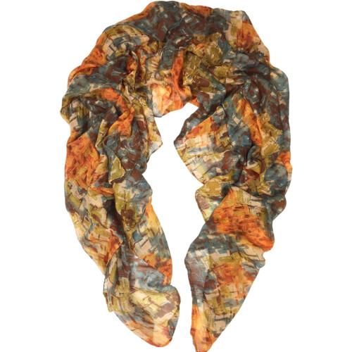 Sciarpa multiuso da donna, sciarpa alla moda con stampa leopardata, sciarpa in tessuto sottile e confortevole, sciarpa in stile boho, sciarpa 2