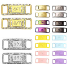 Kreative designs til snørebånd med rhinsten, lette og holdbare metalskotilbehør, moderigtige skodekorationer, bling-charms til sneakers