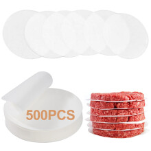 Burger Patty Paper For Hamburger Press, Commercial-Grade 5.1in Round Sheets, Food Grade Non Stick Pad, Grease Resistant Non-Stick Burger Patty Paper,