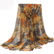 Zonnebrandwerende sjaal voor dames met felgekleurde bloemenprint, lichtgewicht omslagdoek voor buiten op het strand, ventilerende, comfortabele