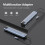 Φορητός σταθμός σύνδεσης USB C Hub, ταχύτητα υπερμετάδοσης και ανάλυση 4K HD, ευρεία 3