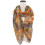 Sciarpa multiuso da donna, sciarpa alla moda con stampa leopardata, sciarpa in tessuto sottile e confortevole, sciarpa in stile boho, sciarpa 5