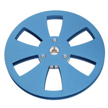 7 Inch Aluminum Alloy Empty Reel for 1/4 Inch Tape, Blue