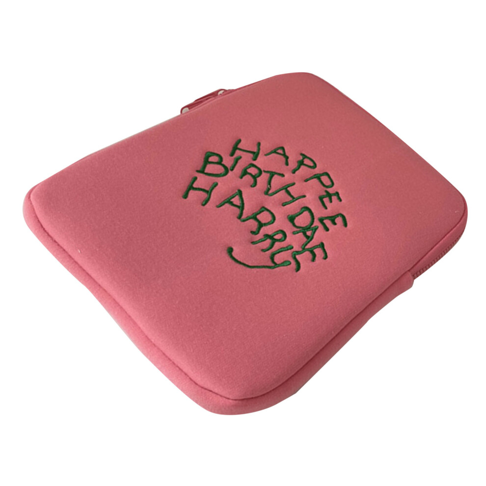 Cute Cotton Tablet Sleeve Case For 13-14In Ios Tablets & Laptops Pink 5031369928273
