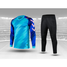 (Soccer sets, Asian size S) Youth Goalkeeper Soccer Jerseys Kit Adult Goalkeeper Football Uniform Sponge Protection padded Goalie Shirts Pants