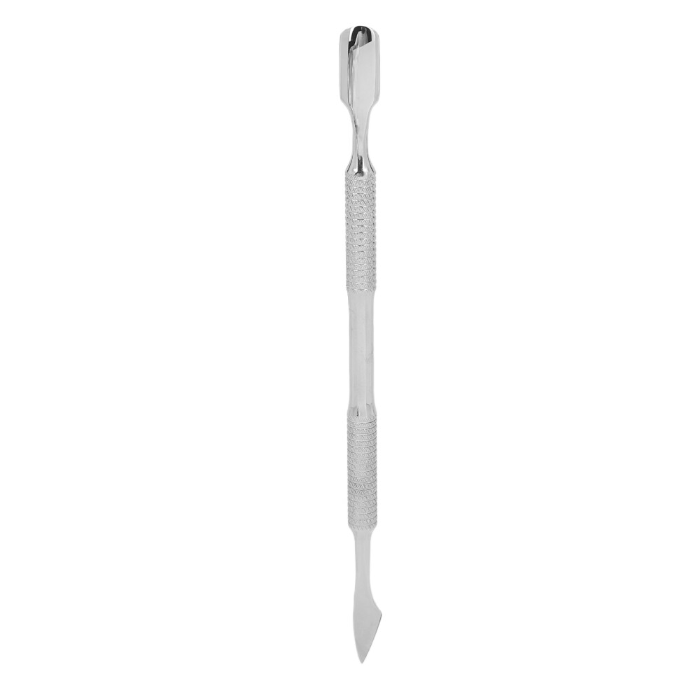 Double Sided Cuticle Pusher Tool Stainless Steel Manicure Pedicure Nail Cleaner Double Ended Design For Salon Home Use