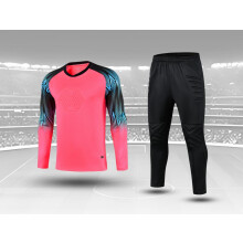 (Soccer sets, Asian size 3XL) Youth Goalkeeper Soccer Jerseys Kit Adult Goalkeeper Football Uniform Sponge Protection padded Goalie Shirts Pants